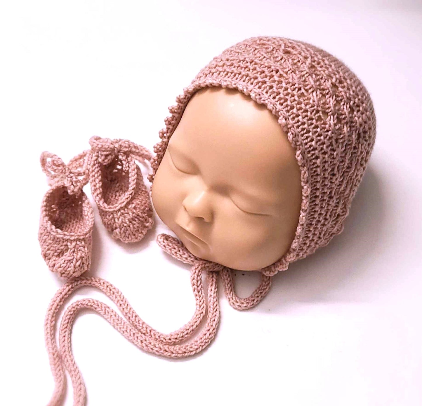 Newborn Sara Bonnet(some colours have option to add on Ballet Slippers)