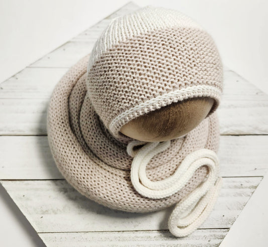 Ceci Bonnet & Wrap Set