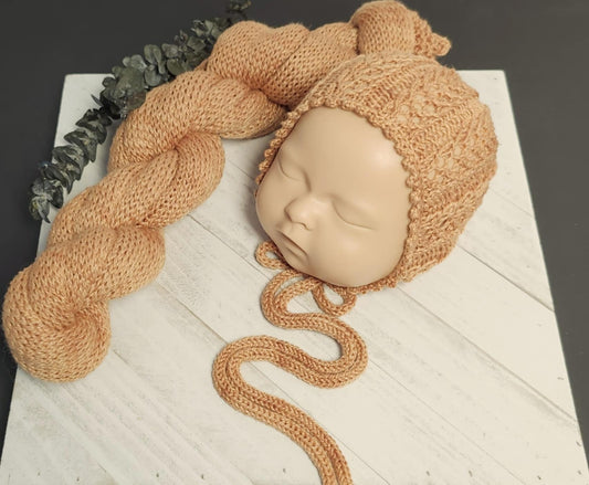 Elise Bonnet & Wrap Set