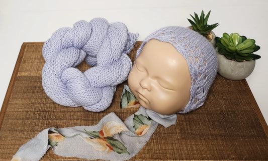 Fiona Bonnet & Wrap Set