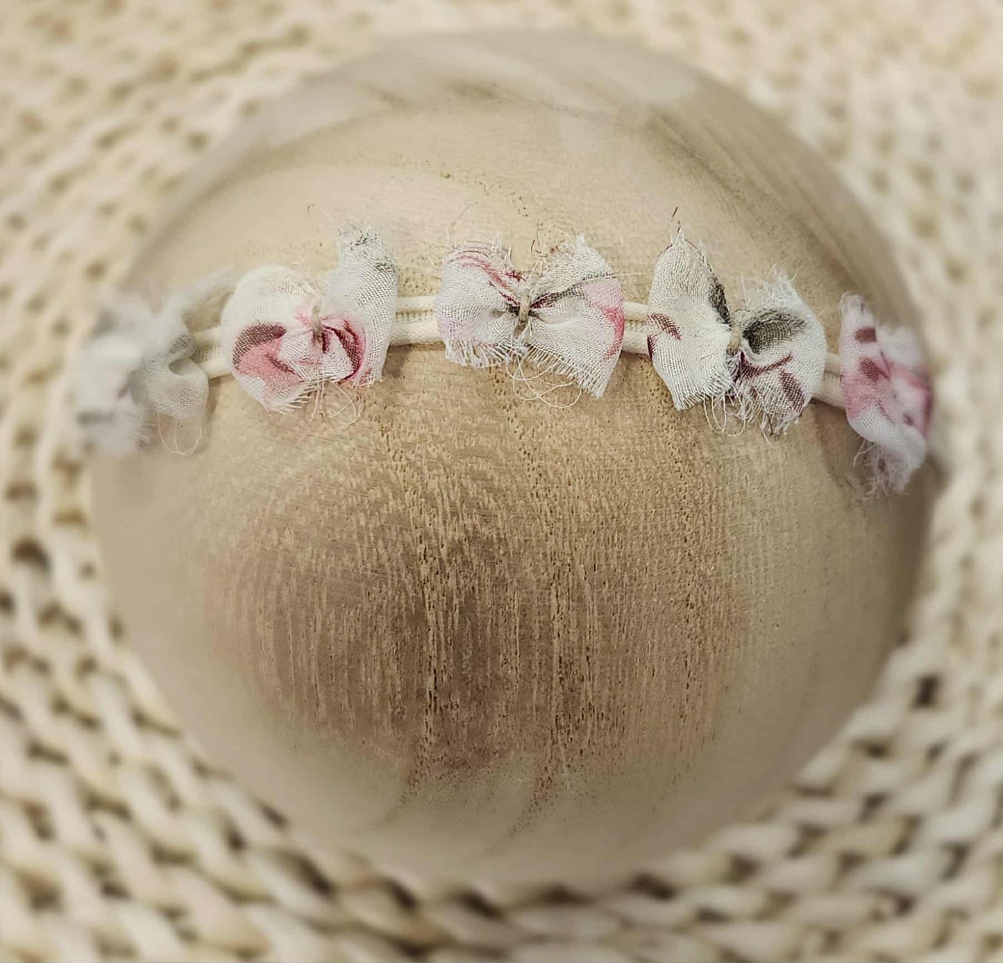 Victoria Bonnet & Wrap 80"+ Wrap in Off White