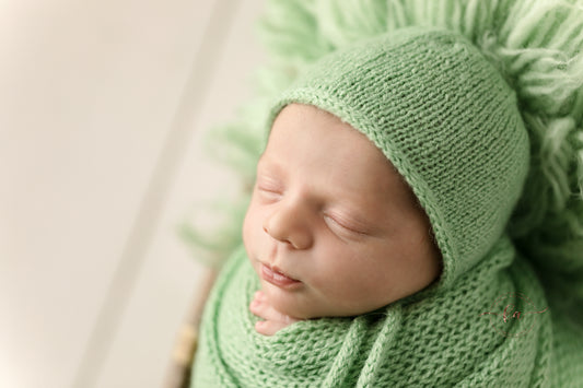 Jade Bonnet & Wrap(65") Set PREORDER