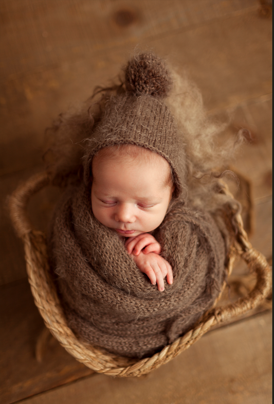 Pompom Bonnet & Wrap Sets PREORDER