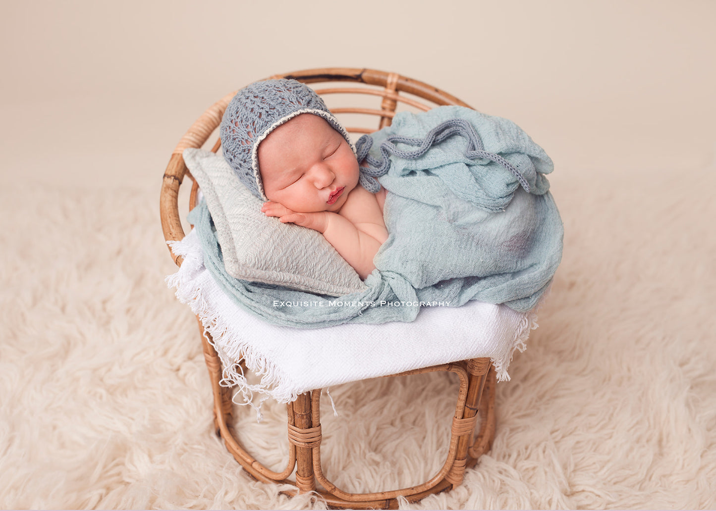 Dusty Aqua Bonnet MTO