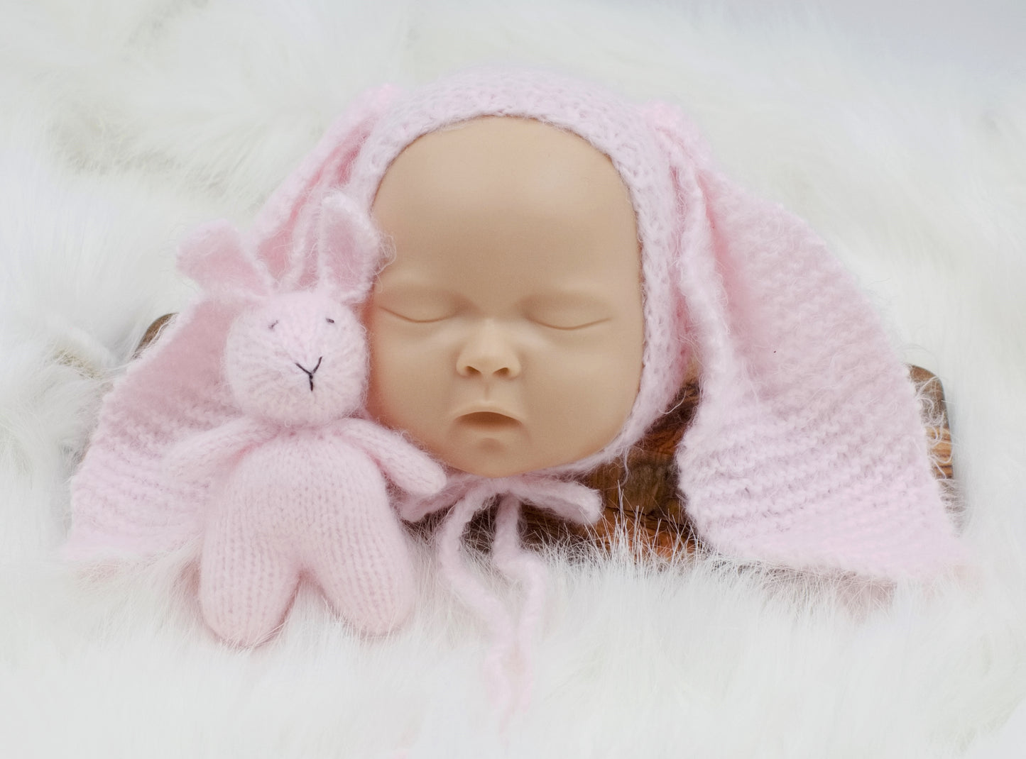 Newborn Bunny Bonnet RTS