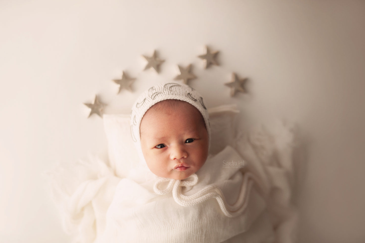 Newborn To the Moon Bonnet MTO