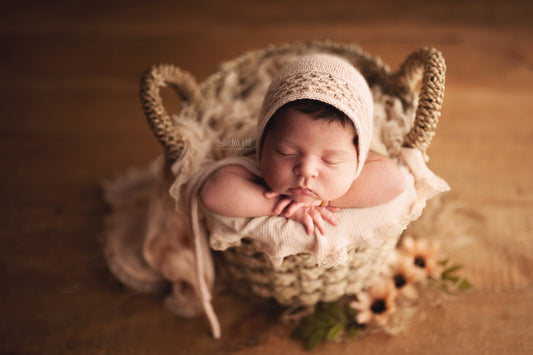 Newborn Flora Bonnet