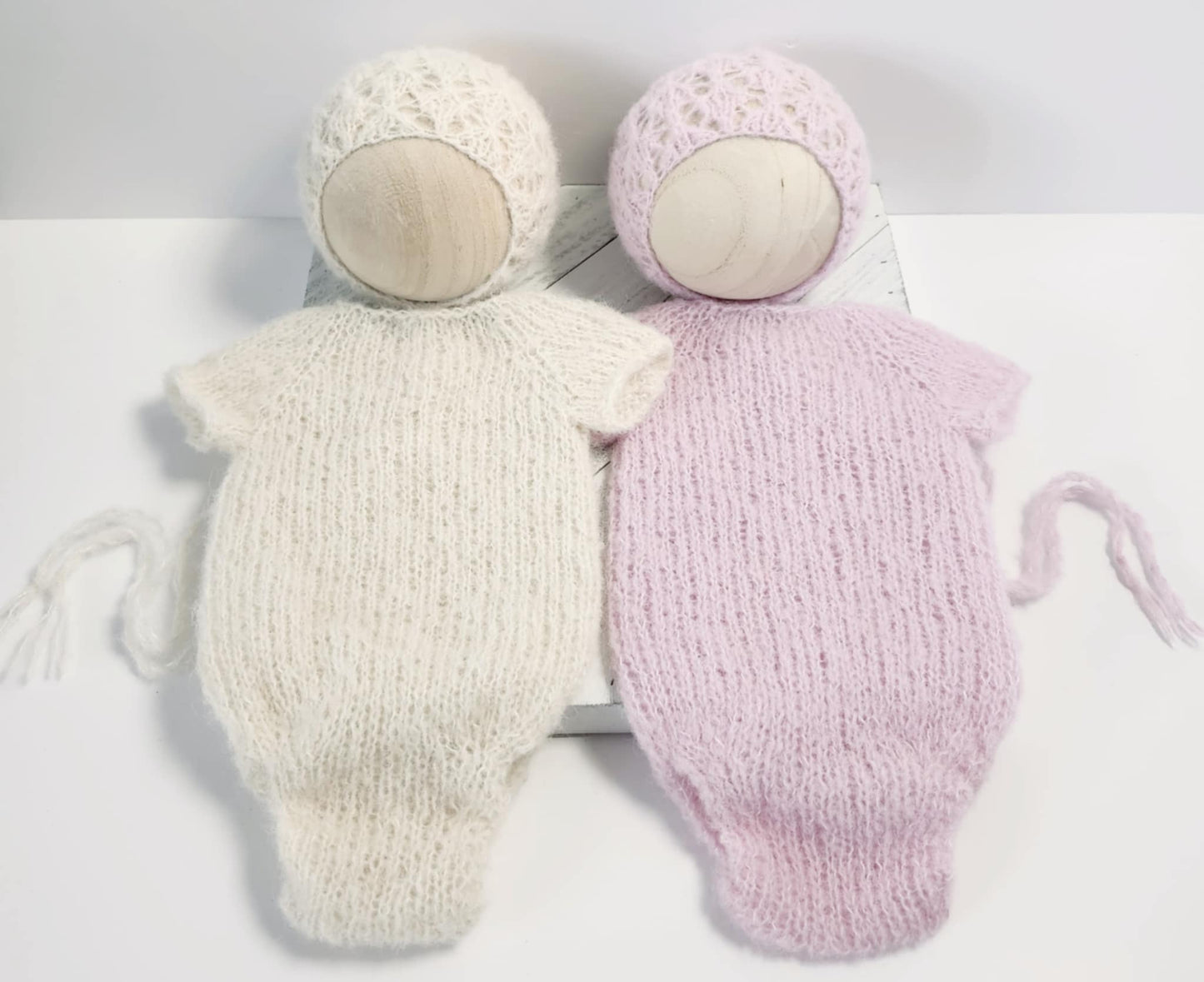 Newborn Sheer Summer Romper & Victoria Bonnet