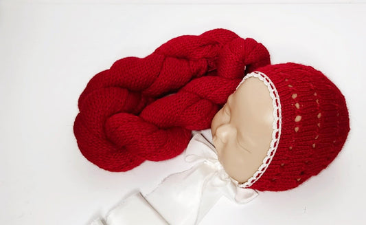 Aurora Bonnet with Chiffon Ties