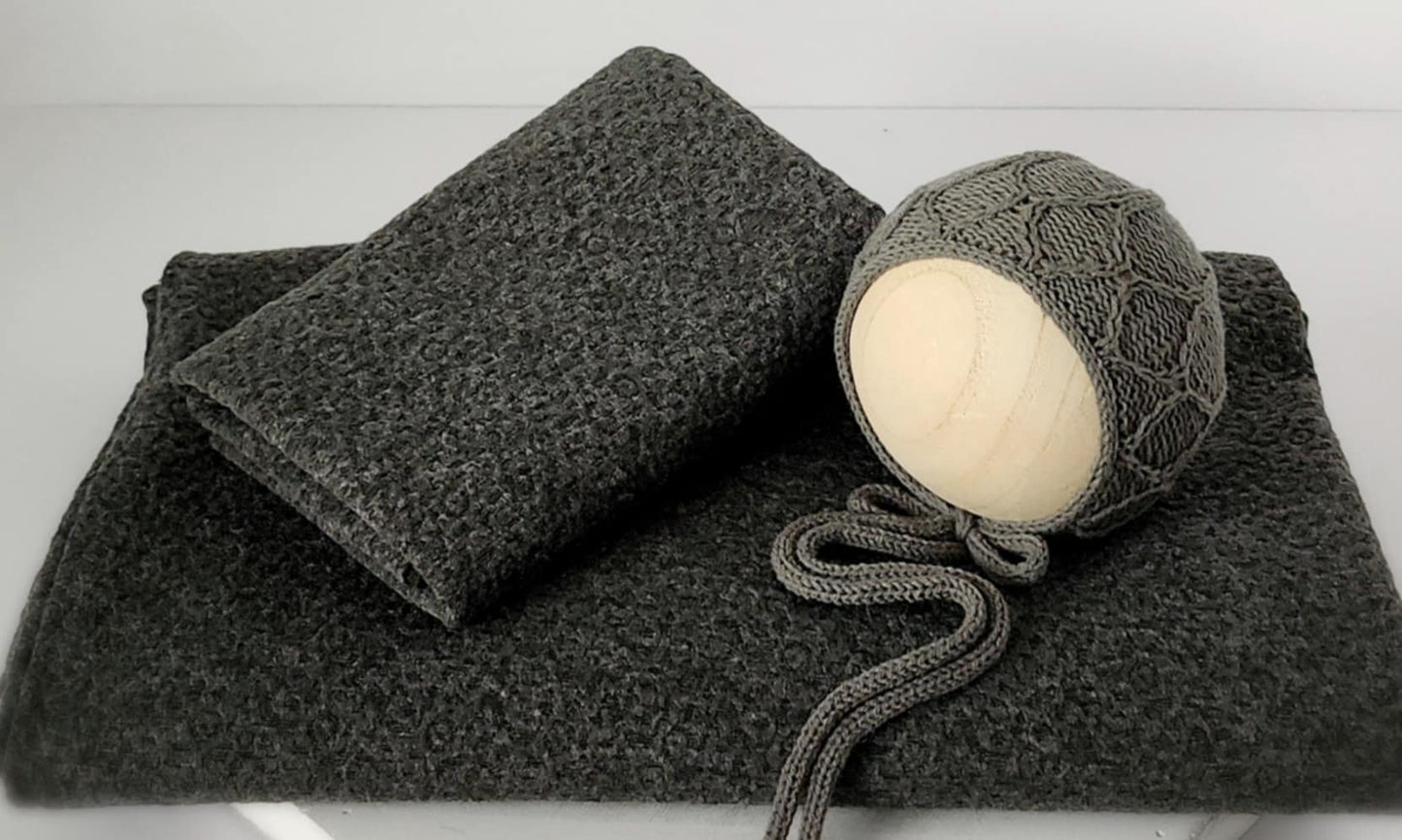 Dusty Sea Green Declan Bonnet, Backdrop & Wrap