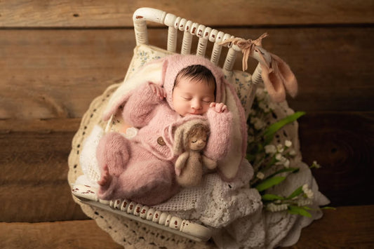 2 Tone Alpaca Bunny Bonnet PREORDER