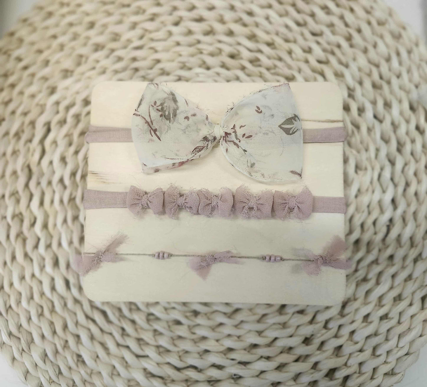 Set of 3 Vintage Rose Tiebacks