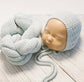 Edison bonnet & Wrap Set Seaglass