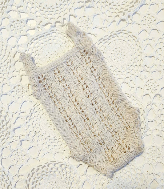 Heirloom Lea Lace Newborn Romper