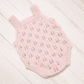 Freya Romper with matching bonnet