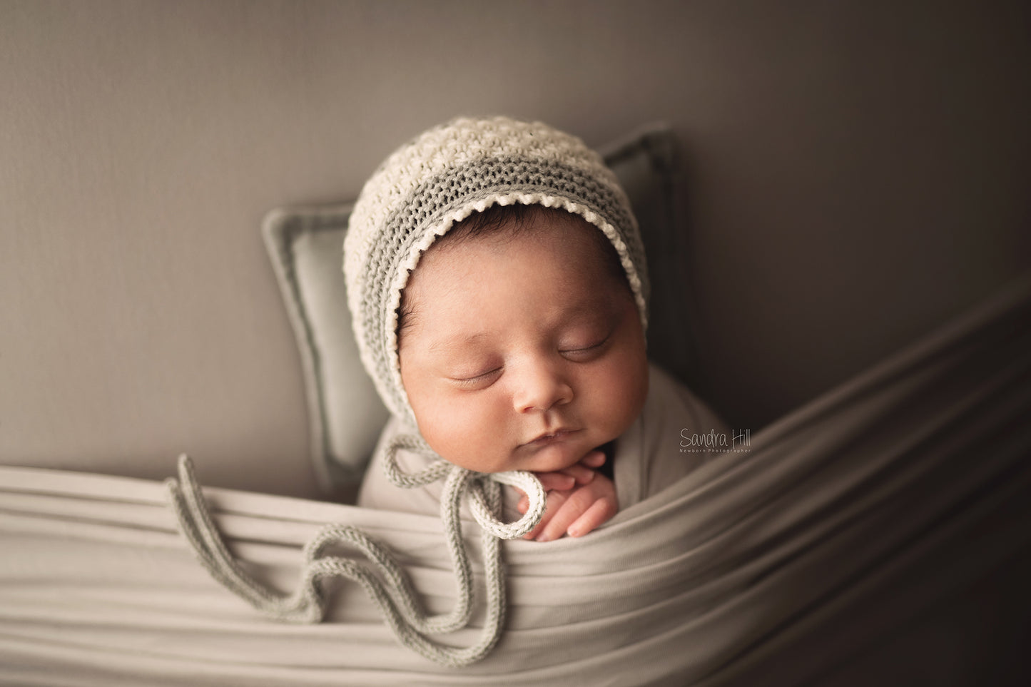 Newborn Sara Bonnet(some colours have option to add on Ballet Slippers)