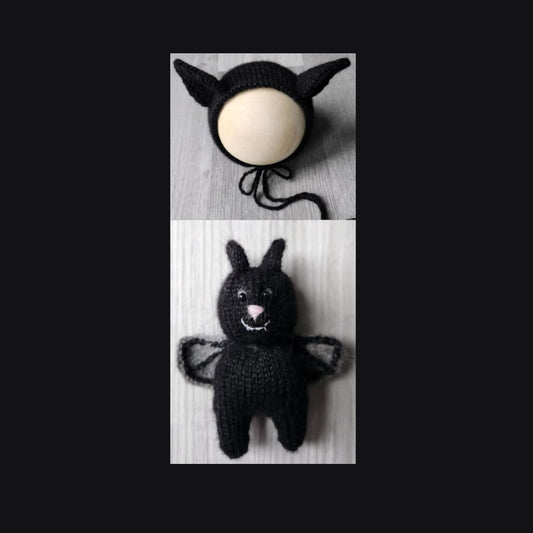 Bat Bonnet & Stuffie Preorder