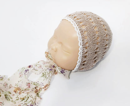 Aurora Bonnet with Chiffon Ties