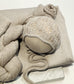 Jersey Stretch Backdrop, Jersey Stretch Wrap, choice of Handknit Bonnet & wrap Sets