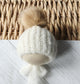 Fisherman's Dungarees and Removable Fur Pompom Bonnet PREORDER