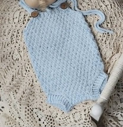 Luca Romper with option of matching Bonnet