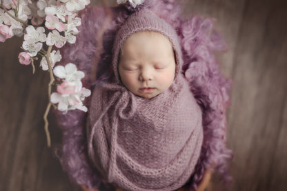 Pompom Bonnet & Wrap Sets PREORDER