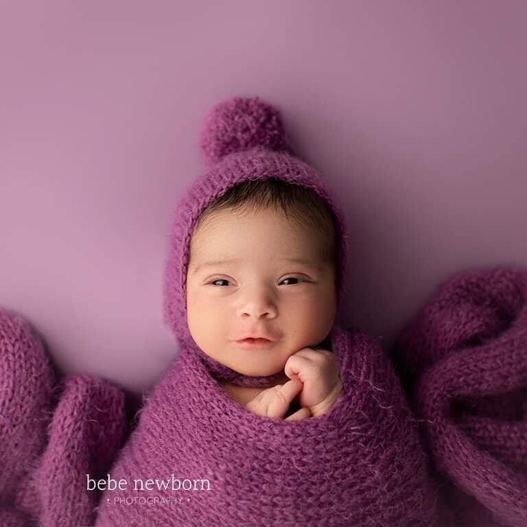 Ready to Ship Pompom Bonnet & Wrap Photo Prop