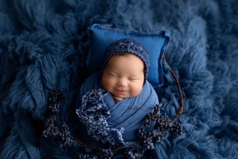 Newborn Magnolia Bonnet