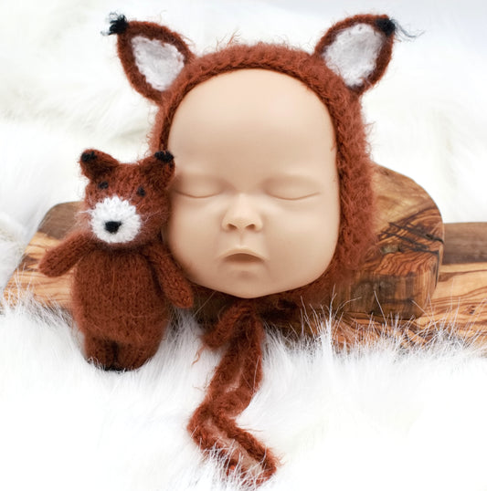 Fox Bonnet & Stuffie PREORDER