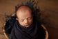 Light & Airy Navy Pompom Bonnet and Wrap Set PREORDER