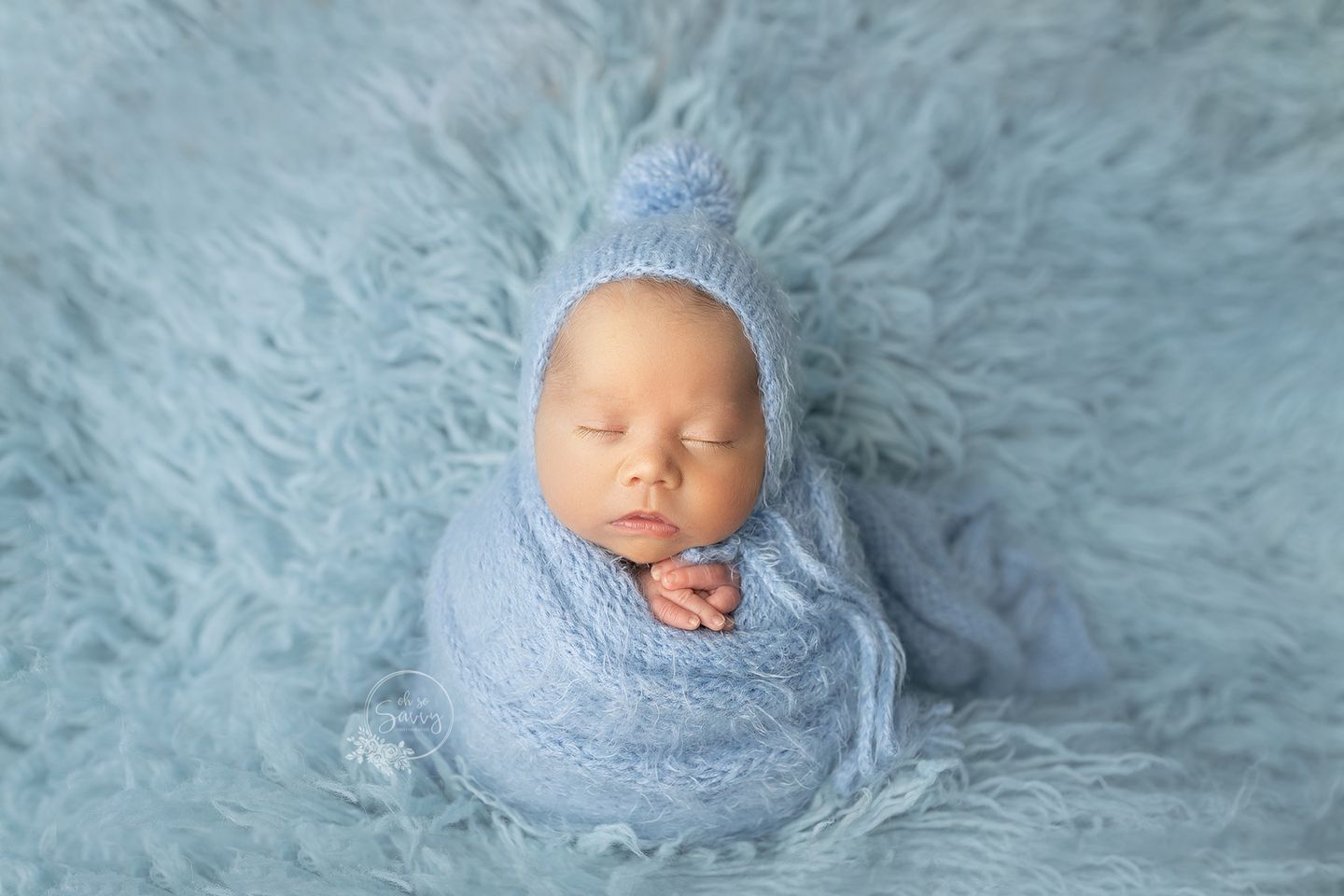 Ready to Ship Pompom Bonnet & Wrap Photo Prop