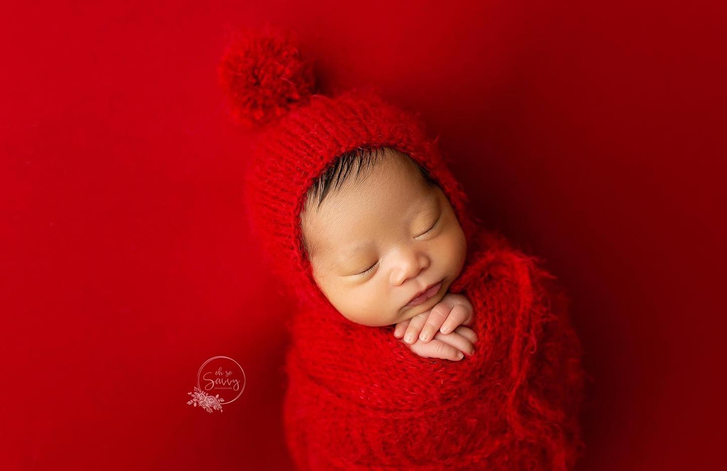 Ready to Ship Pompom Bonnet & Wrap Photo Prop